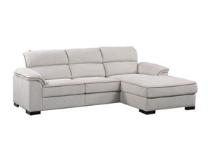 Sofa Chaises Pk Furniture 3 Seater With Chaise Beige Chocolate Piping