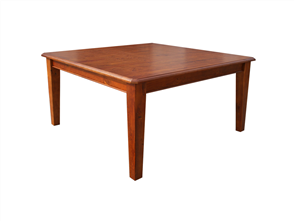 DINING TABLE 100X100CM, BURNT ORANGE - End of Line product. NO Warranty, NO Refu