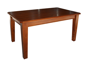 DINING TABLE 150X90CM, BURNT ORANGE - End of Line product. NO Warranty, NO Refun
