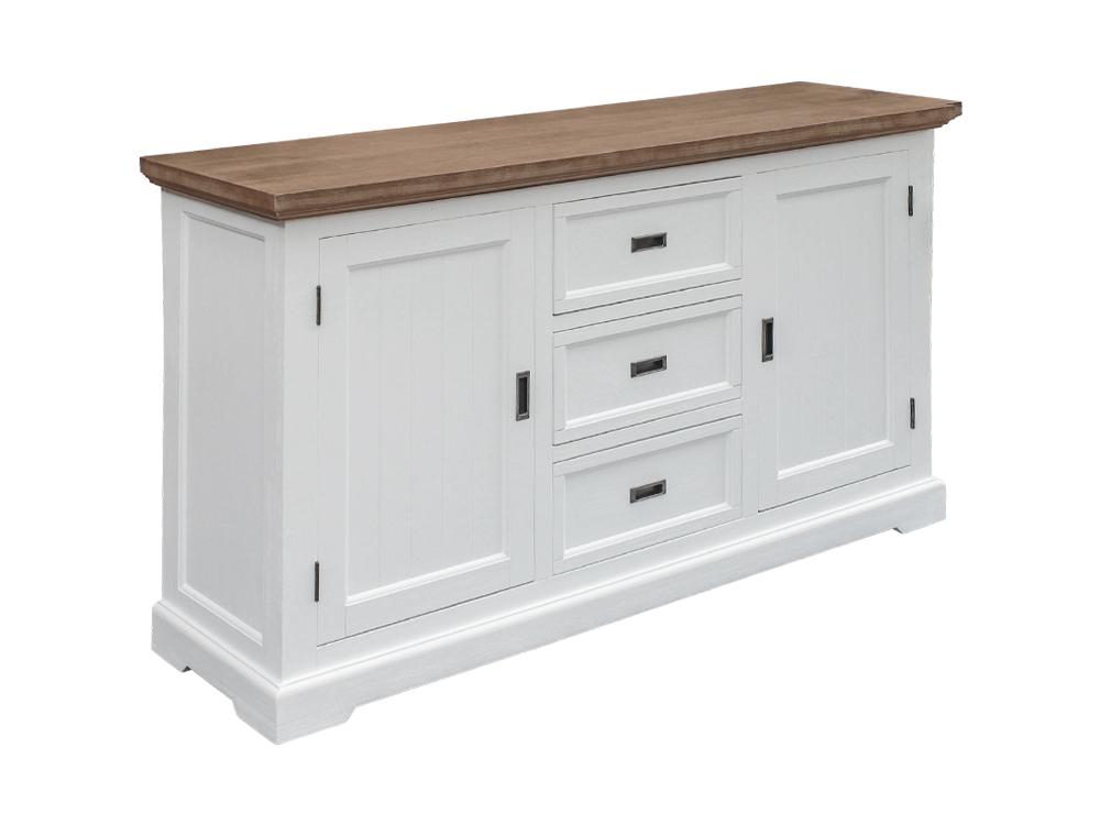 3 Drawer 2 Door Buffet White Pk Furniture