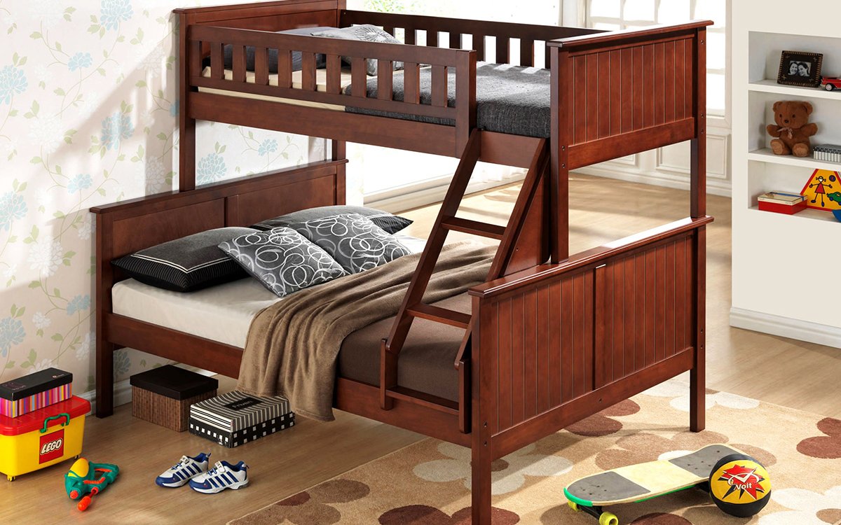 Twin Single Over Double Full Bunk Bed Frame White Pk Furniture Simon Twin Single Over Double Full Bunk Bed Frame White